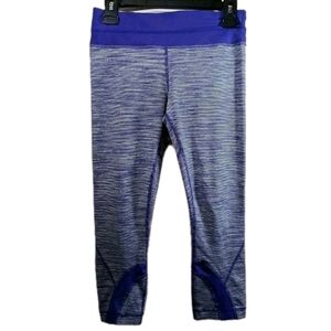 Lululemon Run Inspire Crop II Bruised Berry Wee Leggings Capri women's 6